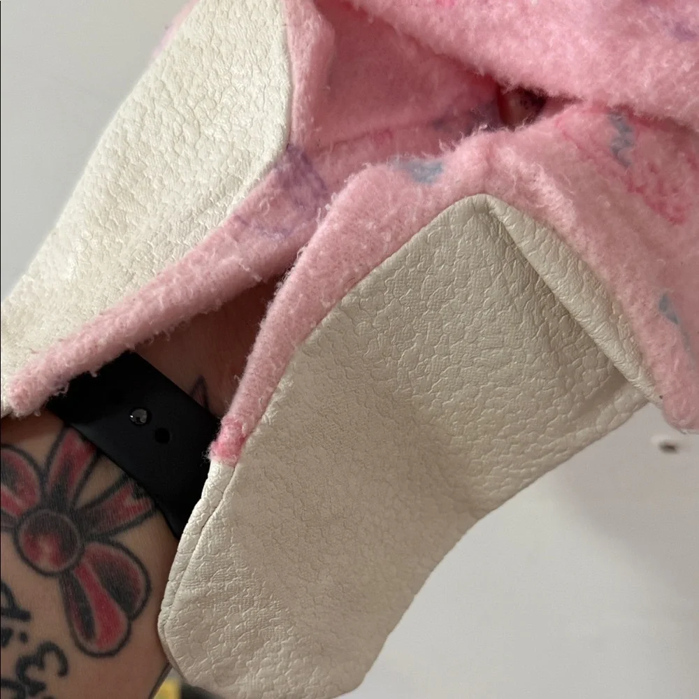 Cozy Pink Kids One Piece Pajamas 1980’s vintage